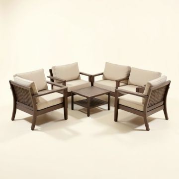 Onika 4 Piece Patio Conversation Set (synthetic illustration; no displayed measurements)