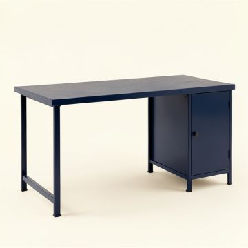 Cedar Brook Empty Workshop Workbench - Navy (synthetic illustration; no displayed measurements)
