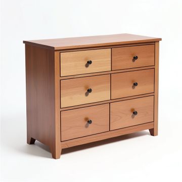 Rowan Valley Arden 6 Drawer Double Dresser (synthetic illustration; no displayed measurements)
