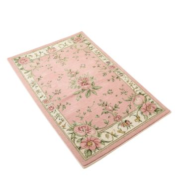 Evelyse Floral Pink/Green Area Rug