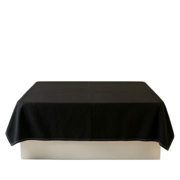 Spruce Arc Flat Bed Sheet - Black