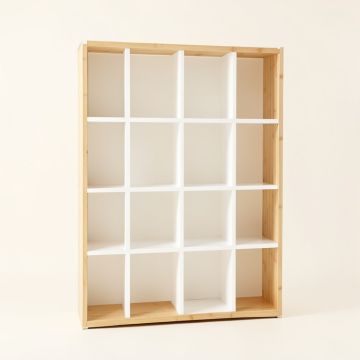 Pine Arc Freestanding Bookcase - White (synthetic illustration; no displayed measurements)