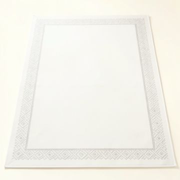 Olive Bridge Rectangular Area Rug - White (synthetic illustration; no displayed measurements)