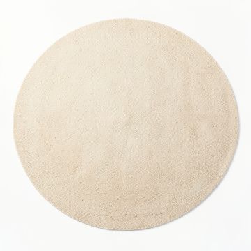 Meadow Bridge Round Area Rug - Cream (synthetic illustration; no displayed measurements)