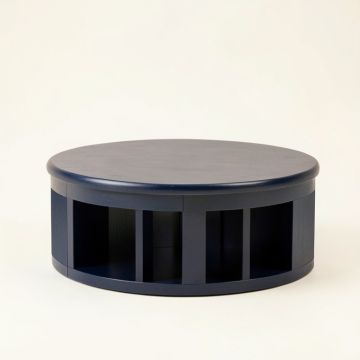 Cove Bluff Shoe Storage Bench - Navy (synthetic illustration; no displayed measurements)