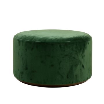 Dilan Velvet 28 '' Wide Velvet Round Cocktail Ottoman