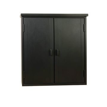 Flint Bend Wall-Mounted Entry Cabinet - Black