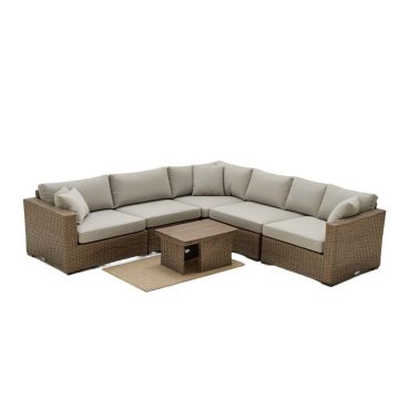 Ewout 7 Piece Sectional Seating Group With Cushions