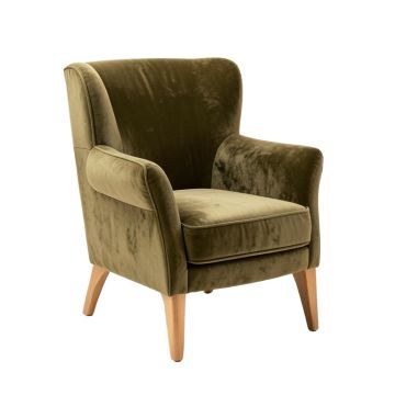 Eclectica 30.5 '' Wide Velvet Wingback Chair