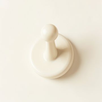 Spruce Bridge Wall-Mounted Robe Hook - Ivory (synthetic illustration; no displayed measurements)
