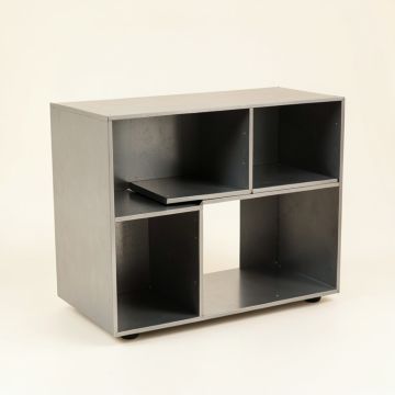 Ridge Field Desktop Shelving Unit - Gray (synthetic illustration; no displayed measurements)