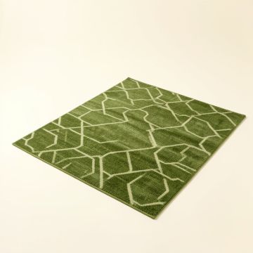 Kinde Geometric Green Area Rug (synthetic illustration; no displayed measurements)