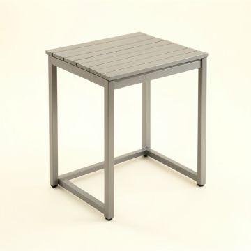 Willow Bridge Compact Balcony Table - Gray (synthetic illustration; no displayed measurements)