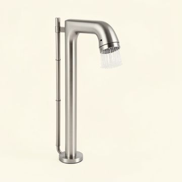 Stainless Steel Led Rainfall Complete Shower System With Rough-In Valve (synthetic illustration; no displayed measurements)