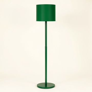 Cedar Arc Floor Lamp With A Plain Fabric Shade (synthetic illustration; no displayed measurements)