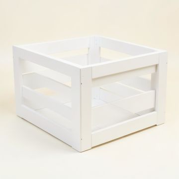 Cove Dale Empty Furniture-Style Pet Crate - White (synthetic illustration; no displayed measurements)