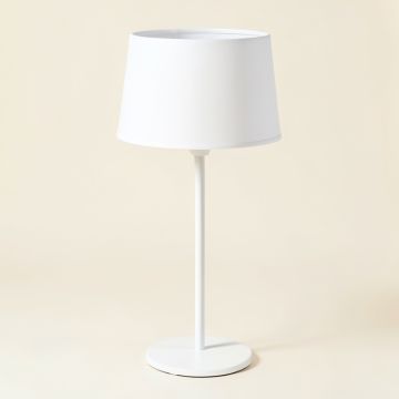 Harbor Dale Floor Lamp With A Plain Fabric Shade - White (synthetic illustration; no displayed measurements)