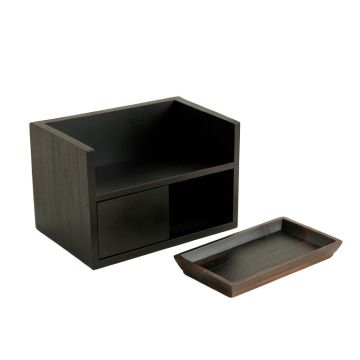 Birch Branch Empty Coffee-Station Organizer - Black