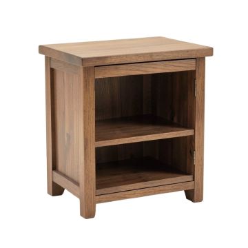 Bell Solid Wood End Table With Storage