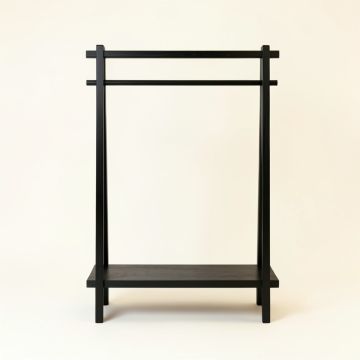 Harbor Crossing Empty Garment Rack - Black (synthetic illustration; no displayed measurements)