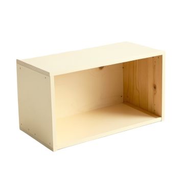 Alder Bend Shoe Storage Bench - Cream