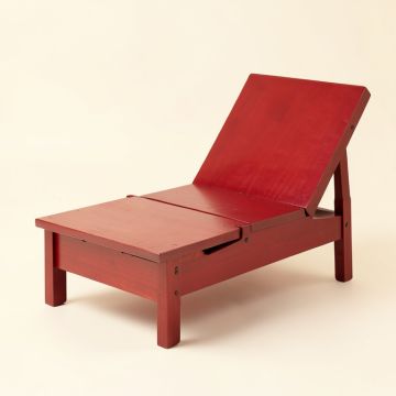 One Arm Recessed Right-Arm Chaise Lounge (synthetic illustration; no displayed measurements)