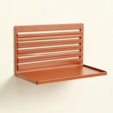 Spruce Bridge Wall-Mounted Entryway Organizer Shelf - Terracotta (synthetic illustration; no displayed measurements)