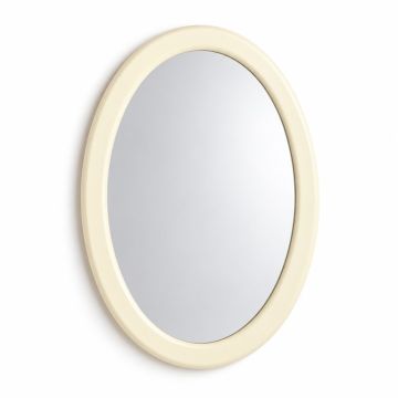 Clay Crossing Framed Wall Mirror - Cream