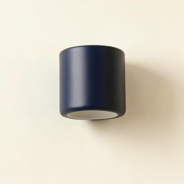 Harbor Crest Wall Sconce Mounted On A Plain Wall - Navy (synthetic illustration; no displayed measurements)
