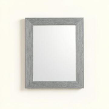 Slate Branch Framed Wall Mirror - Gray (synthetic illustration; no displayed measurements)