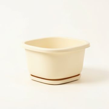 Elm Crest Empty Raised Planter - Cream (synthetic illustration; no displayed measurements)