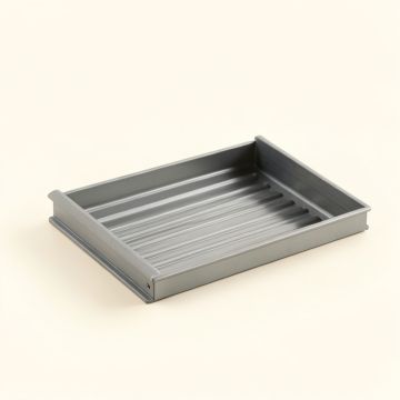Fern Dale Empty Under-Desk Cable Tray - Gray (synthetic illustration; no displayed measurements)