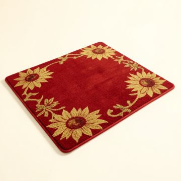 Ismay Sunflower Red Indoor/Outdoor Area Rug (synthetic illustration; no displayed measurements)