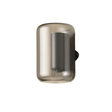 Hill Bluff Wall Sconce Mounted On A Plain Wall - Gray