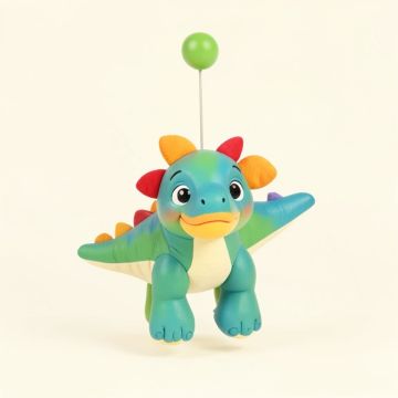 Tweed Dinosaur Musical Crib Mobile (synthetic illustration; no displayed measurements)