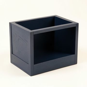 Slate Arc Empty Raised Planter - Navy (synthetic illustration; no displayed measurements)