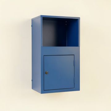 Meadow Dell Wall-Mounted Entry Cabinet - Blue (synthetic illustration; no displayed measurements)