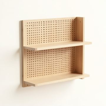Flint Dell Empty Wall-Mounted Tool Organizer Panel - Beige (synthetic illustration; no displayed measurements)