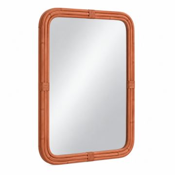 Oak Bluff Framed Wall Mirror - Terracotta