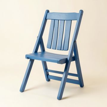Aspen Bluff Folding Outdoor Chair - Blue (synthetic illustration; no displayed measurements)