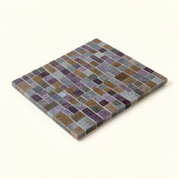 Midtown Sense Railroad Random Sized Glass Mosaic Tile In Gray/Brown (synthetic illustration; no displayed measurements)