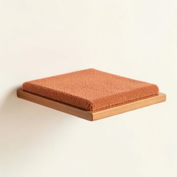 Dawn Canyon Wall-Mounted Cat Perch - Terracotta (synthetic illustration; no displayed measurements)