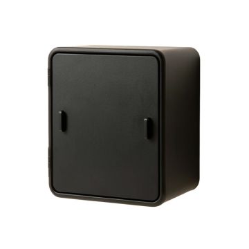 Clay Brook Wall-Mounted Laundry Cabinet - Black (synthetic illustration; no displayed measurements)
