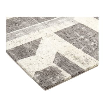 Aniston Shag Gray/White Rug