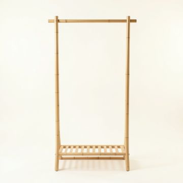 Pine Brook Empty Garment Rack - Beige (synthetic illustration; no displayed measurements)
