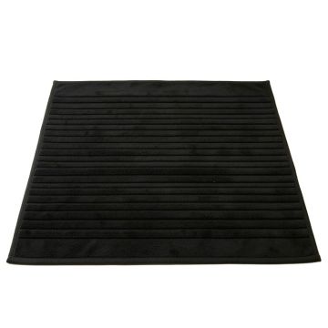 Flint Crest Bath Mat - Black