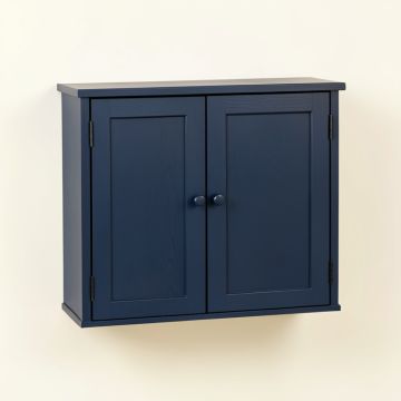 Brook Branch Wall-Mounted Entry Cabinet - Navy (synthetic illustration; no displayed measurements)