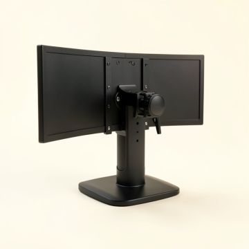 Blanquilla Dual Arm Articulating Computer Monitor Height Adjustable 2 Screen Desk Mount (synthetic illustration; no displayed measurements)