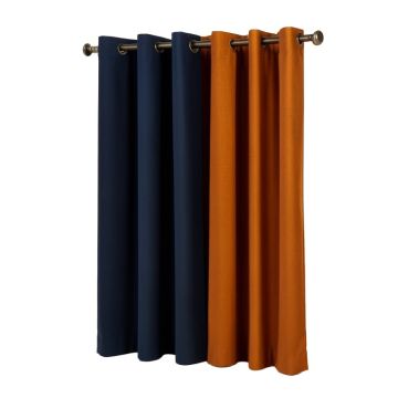 Collis Solid Color Max Blackout Thermal Grommet Curtain Panels