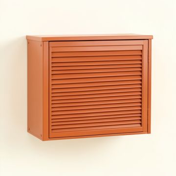 Dawn Dale Wall-Mounted Entry Cabinet - Terracotta (synthetic illustration; no displayed measurements)